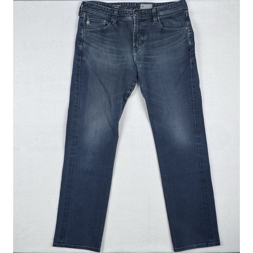 AG Adriano Goldschmied The Graduate Tailored Leg Jeans Dark Wash Men Size 33x31